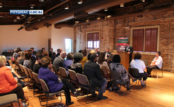 Earine Porta served as the master of ceremonies at the launch of the Greater Prince William Food Council.