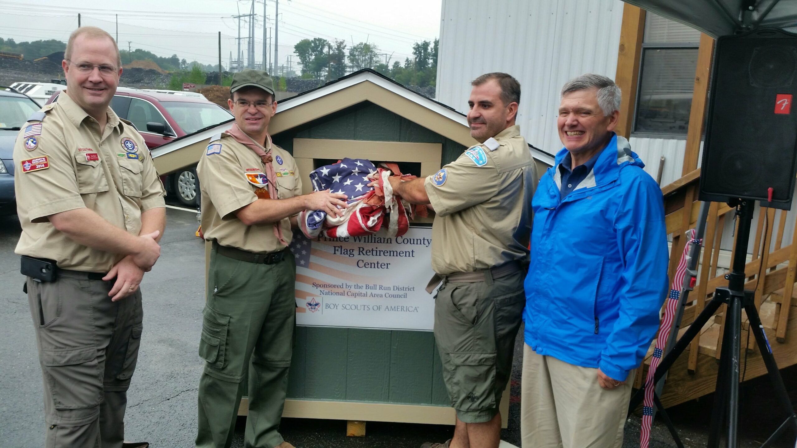 Boy Scouts collect, dispose of flags at landfill for Flag Day