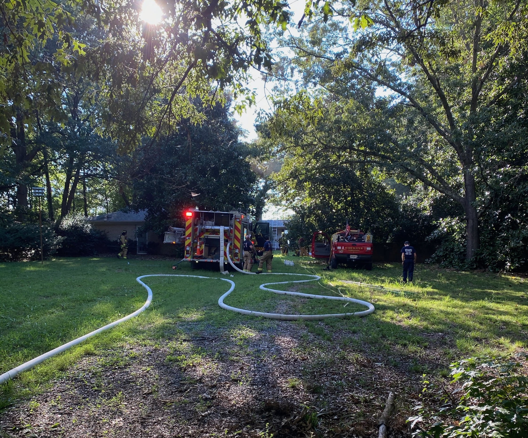 Fire crews called to house fire on Widewater Beach