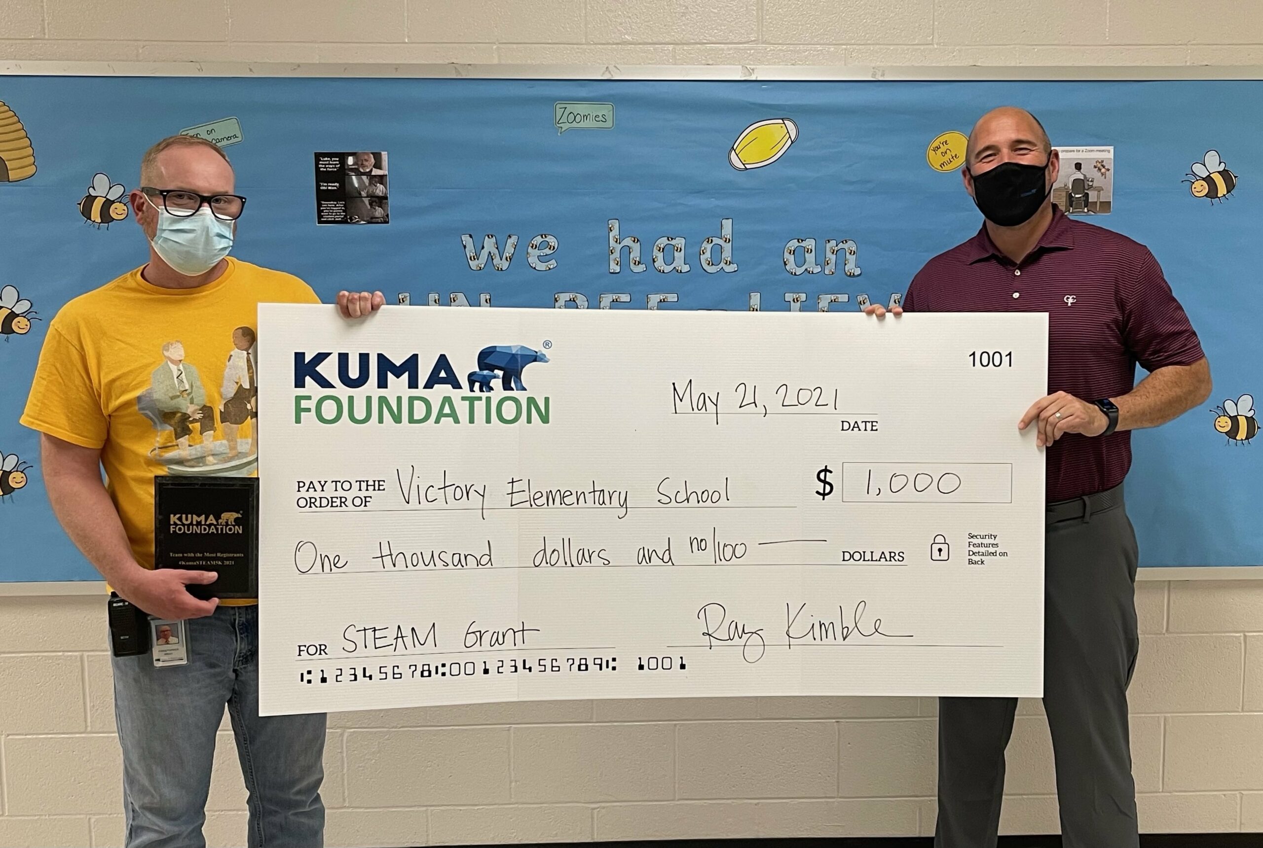 Bristow elementary school presented 1,000 STEAM grant