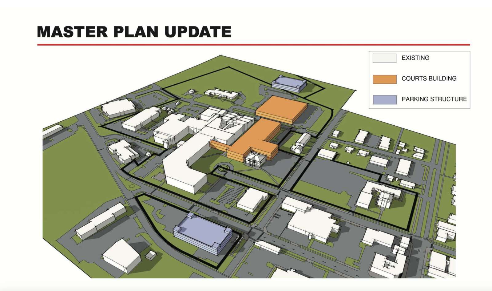 Courthouse master plan calls for new buildings, parking garages