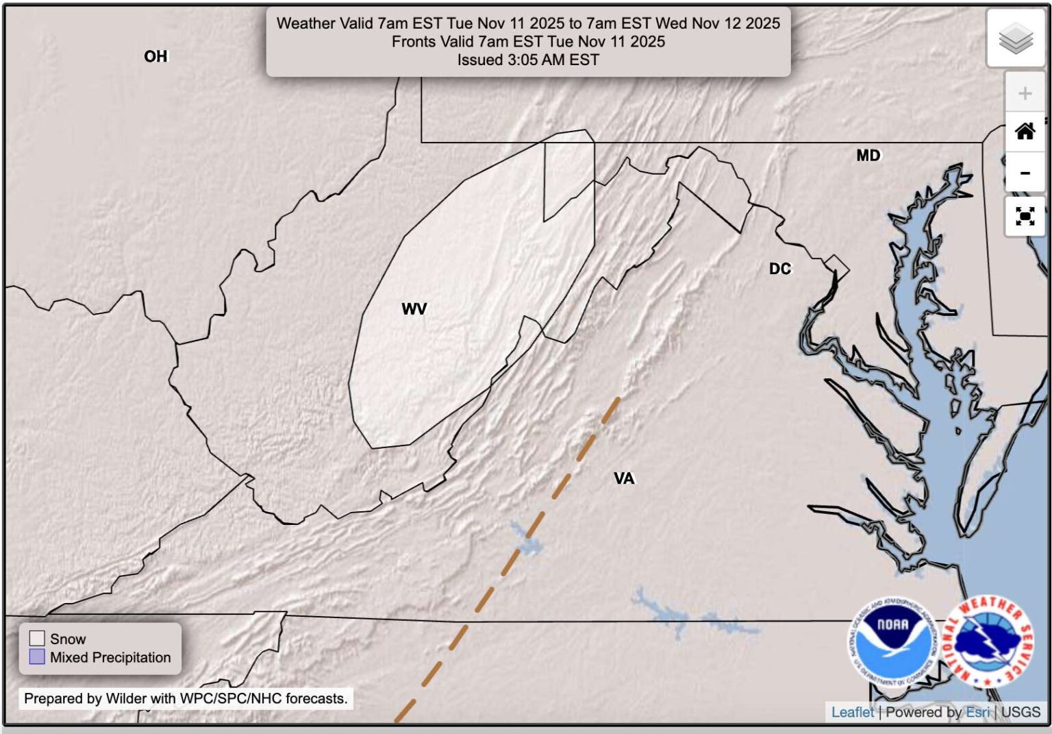 Cold Blast Arrives Monday: Windy and Much Colder for Veterans Day