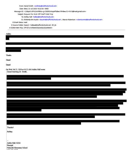 Redacted email
