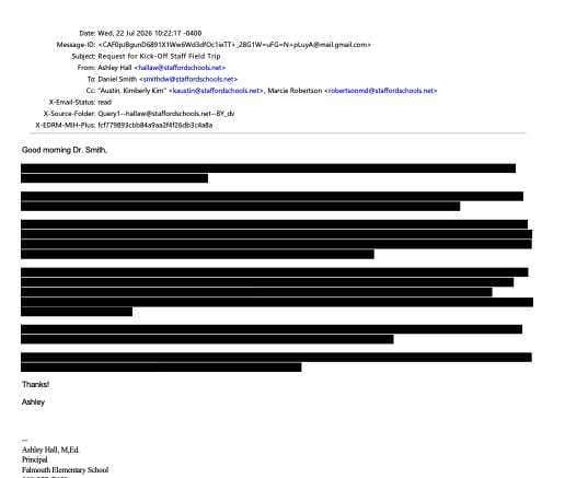 Redacted email