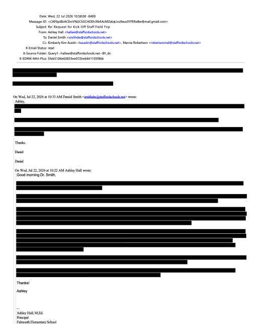 Redacted email