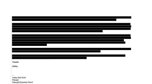 Redacted email