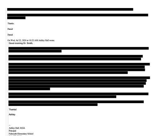 Redacted email