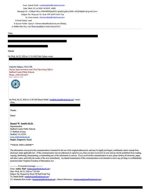 Redacted email
