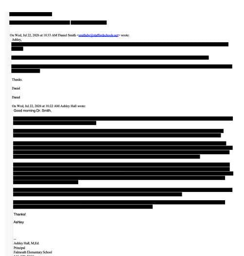 Redacted email