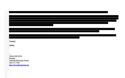 Redacted email