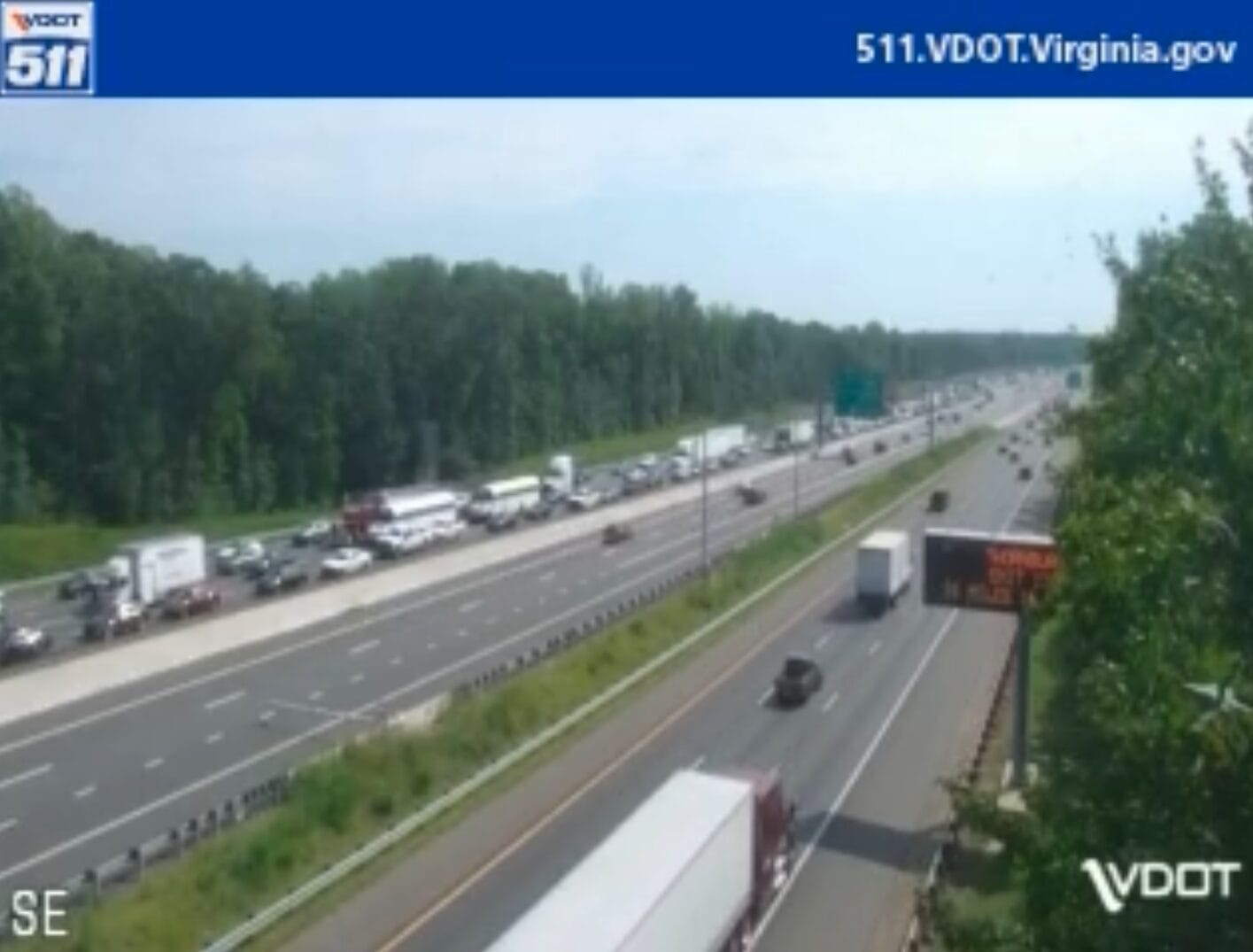 I-95 northbound crash at Exit 140 in Stafford County
