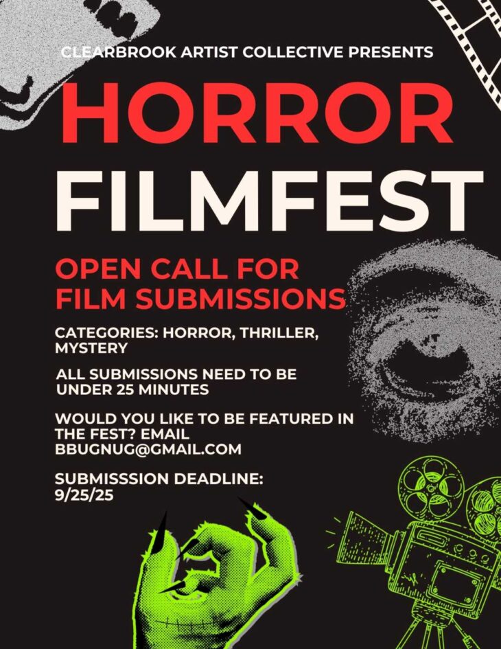 Clearbrook Artist Collective Horror Film Fest poster