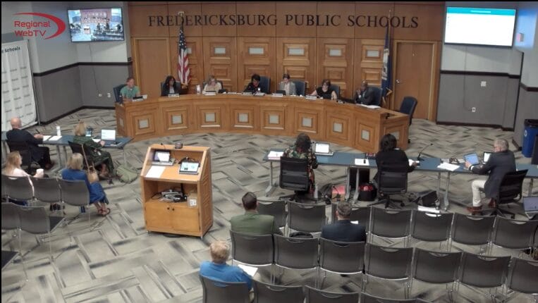 Fredericksburg City School Board meeting