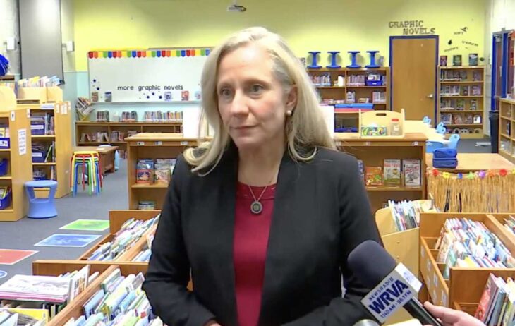 Gov. Abigail Spanberger answers questions in Henrico