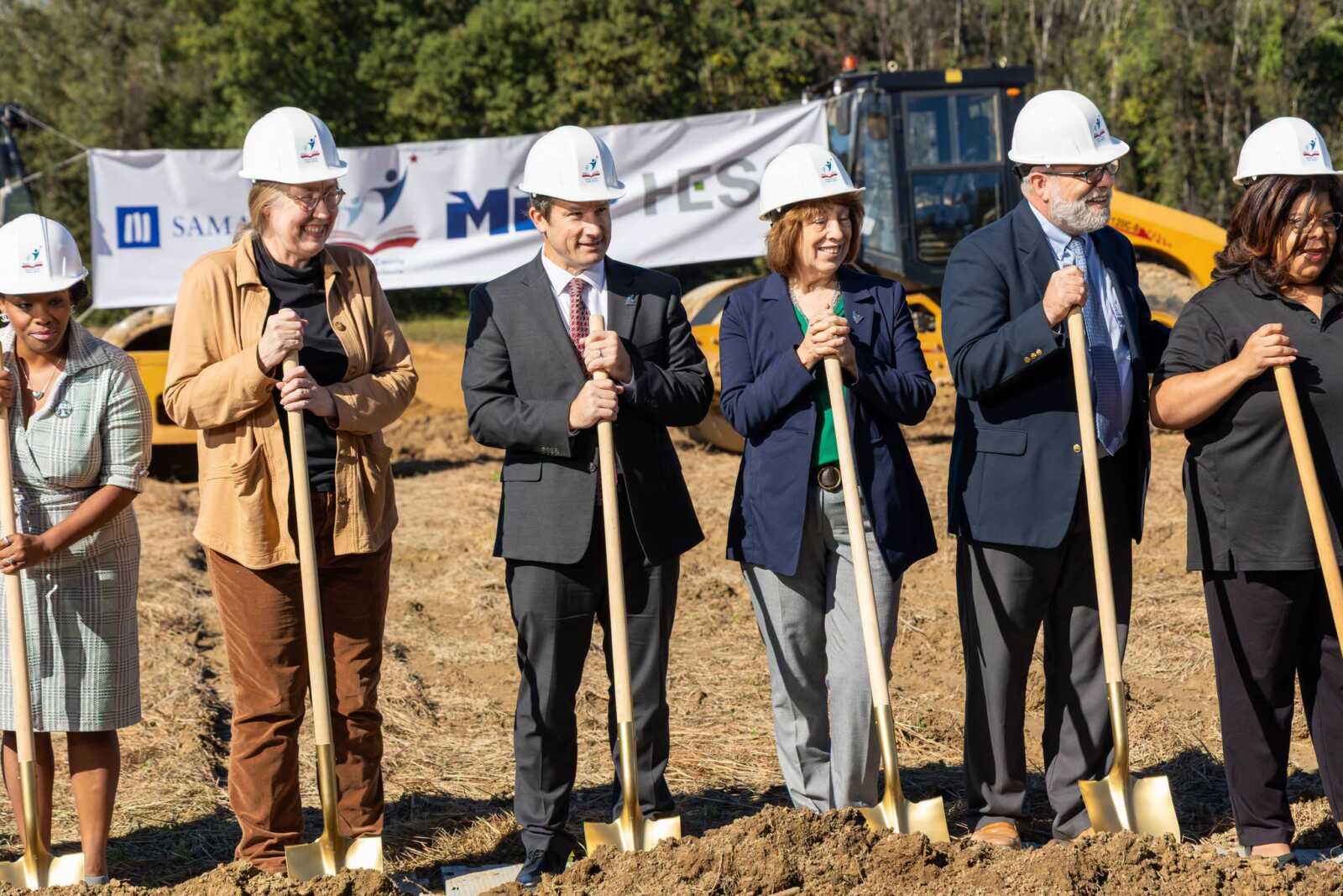 Officials break ground on the replacement for Edward E. Drew, Jr. Middle School.
