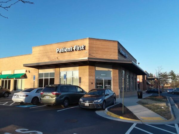 Exterior of a Patient First medical center in Fairfax County