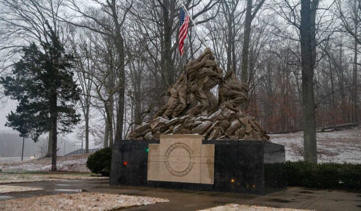 Iwo Jima monument outside Marine Corps Base Quantico