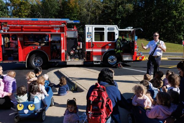 Mike Passera speaks about firefighter gear at CDC North