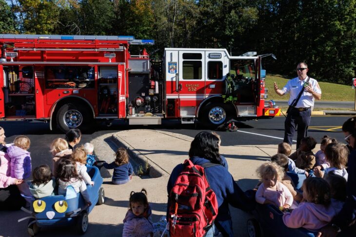 Mike Passera speaks about firefighter gear at CDC North