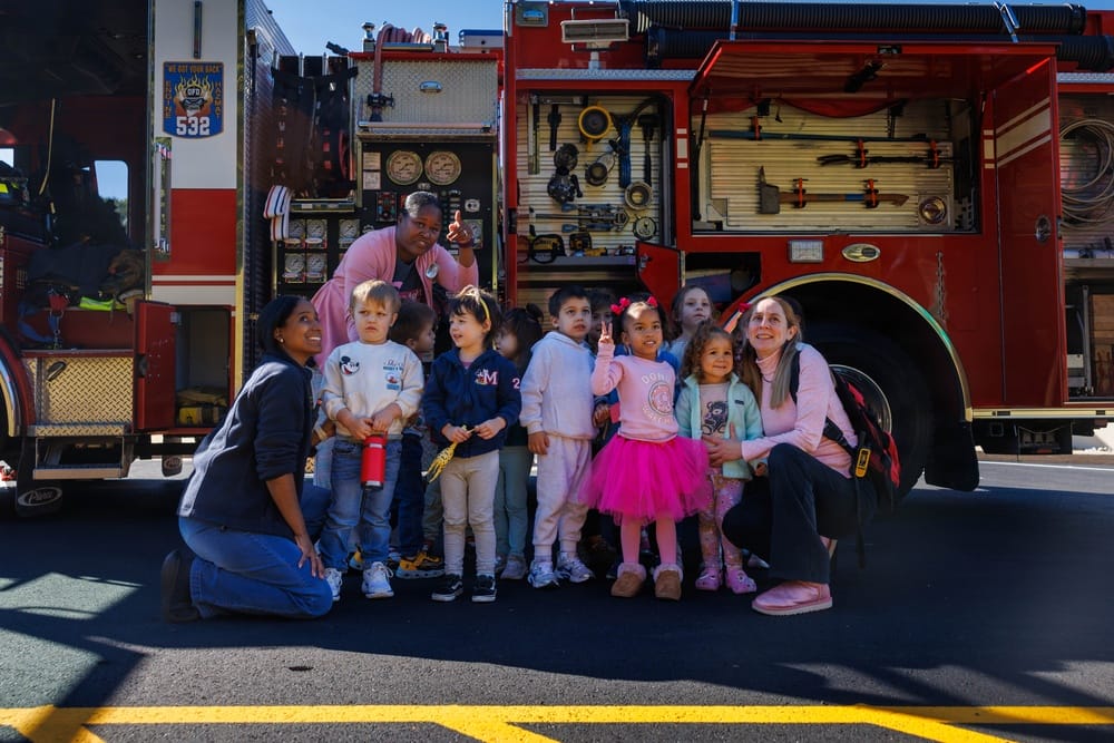 Staff and children at CDC North pose for a photo