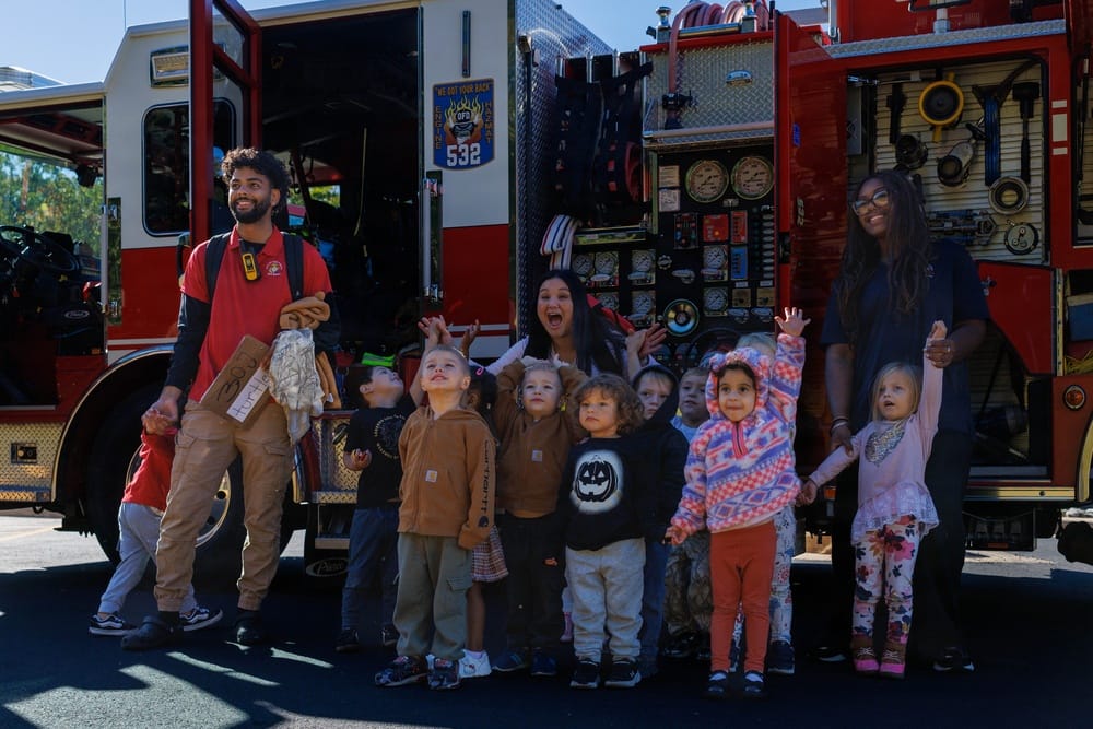 Staff and children at CDC North pose for a photo