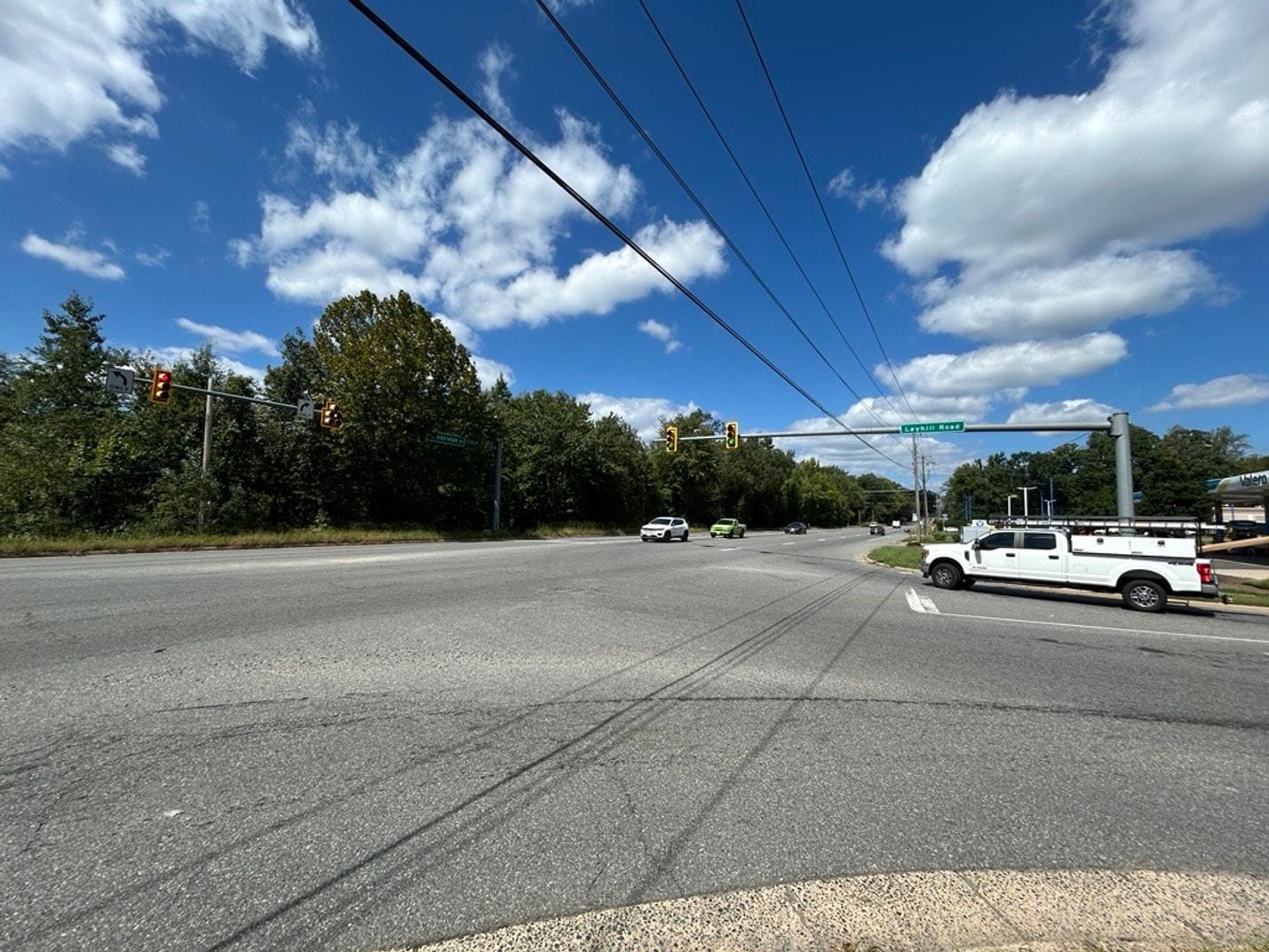 Route 1 at Layhill Road intersection in Stafford